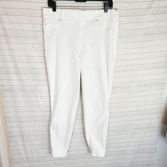 SPANX Ankle Skinny Jeans in White, sz XL - Picture 1 of 16